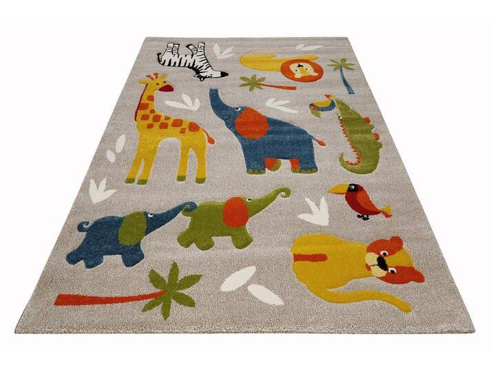 Kinderteppich SMART KIDS Benny & Friends , beige (sand,beige,bunt), B:200cm H:10mm L:300cm, Polypropylen, Teppiche, Moderner Spielteppich, strapazierfähig, pflegeleicht, Konturenschnitt von BAUR