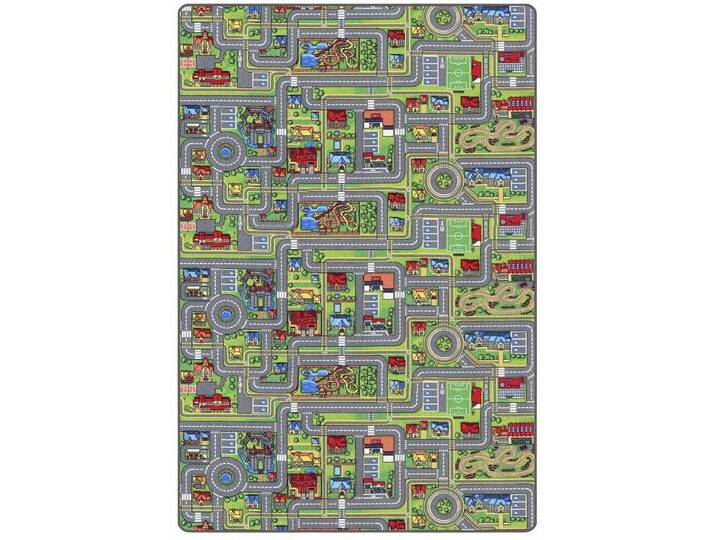 Kinderteppich STREETS, Made in Belgium , bunt, B:200cm H:5mm L:300cm, Polyamid, PRIMAFLOR-IDEEN IN TEXTIL, Teppiche, Straßen-Spiel-Teppich, Straßenbreite ca. 9 cm, Kinderzimmer von BAUR