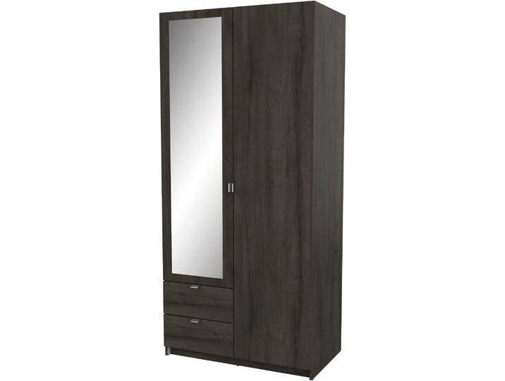 Kleiderschrank DEMEYERE GROUP Mellie , eich waterford, B:89cm H:191,5cm T:51,4cm, Spanplatte, Schränke, SCHRANK 2-TUERIG 1 SPIEGEL 2 SCHUBLADEN Kleiderschrank DEMEYERE GROUP Mellie , eich waterford, B:89cm H:191,5cm T:51,4cm, Spanplatte, Schränke, SCHRANK 2-TUERIG 1 SPIEGEL 2 SCHUBLADEN von BAUR