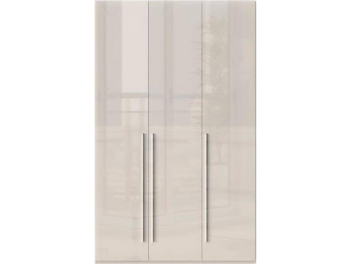 Kleiderschrank PLACES OF STYLE Piano, UV lackiert, hochglänzend in beige oder weiß, FSC-zertifiziert , beige (beige hochglanz), B:137cm H:224cm T:56cm, Spanplatte, Schränke, Drehtürenschrank Kleiderschrank, in vielen Breiten, Höhe 224cm, mit Soft-Close Funktion von BAUR