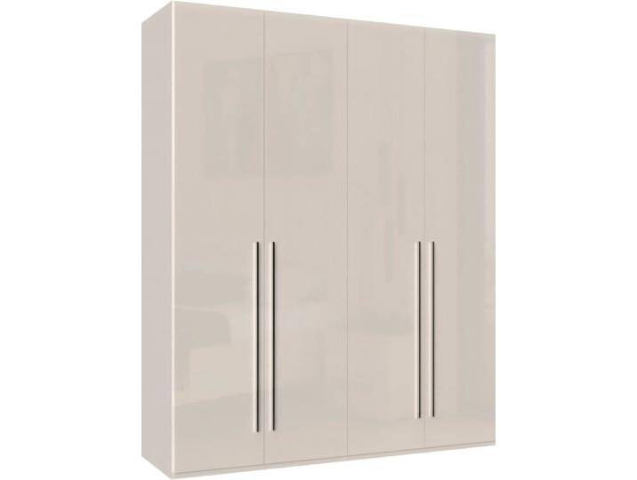 Kleiderschrank PLACES OF STYLE Piano, UV lackiert, hochglänzend in beige oder weiß, FSC-zertifiziert , beige (beige hochglanz), B:182cm H:224cm T:56cm, Spanplatte, Schränke, Drehtürenschrank Kleiderschrank, in vielen Breiten, Höhe 224cm, mit Soft-Close Funktion von BAUR
