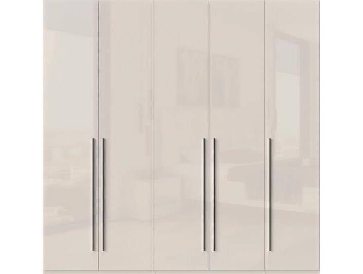Kleiderschrank PLACES OF STYLE Piano, UV lackiert, hochglänzend in beige oder weiß, FSC-zertifiziert , beige (beige hochglanz), B:227cm H:224cm T:56cm, Spanplatte, Schränke, Drehtürenschrank Kleiderschrank, in vielen Breiten, Höhe 224cm, mit Soft-Close Funktion von BAUR