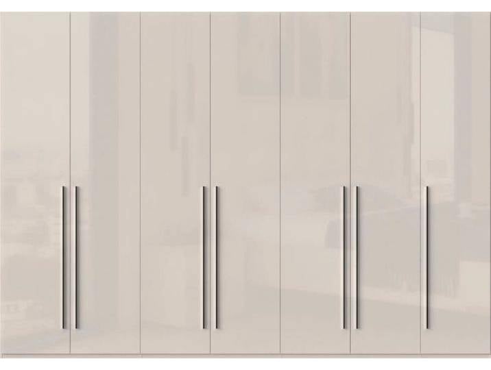 Kleiderschrank PLACES OF STYLE Piano, UV lackiert, hochglänzend in beige oder weiß, FSC-zertifiziert , beige (beige hochglanz), B:317cm H:224cm T:56cm, Spanplatte, Schränke, Drehtürenschrank Kleiderschrank, in vielen Breiten, Höhe 224cm, mit Soft-Close Funktion, Topseller von BAUR
