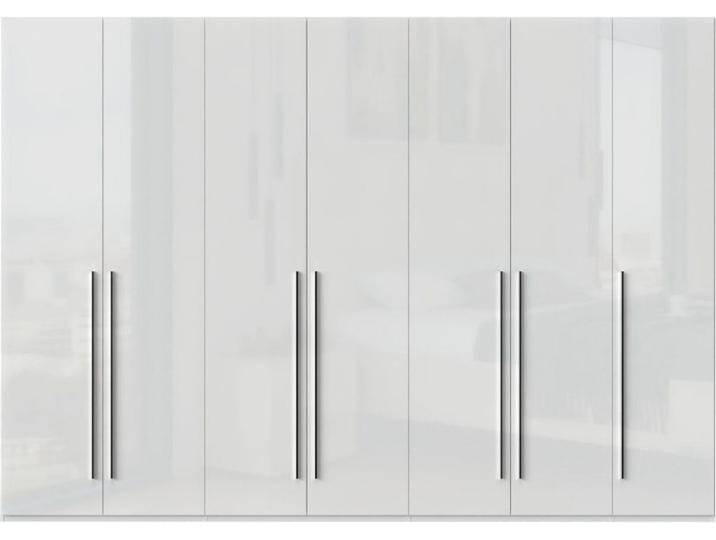 Kleiderschrank PLACES OF STYLE Piano, UV lackiert, hochglänzend in beige oder weiß, FSC-zertifiziert , weiß (weiß hochglanz), B:317cm H:224cm T:56cm, Spanplatte, Schränke, Kleiderschrank Drehtürenschrank, in vielen Breiten, Höhe 224cm, mit Soft-Close Funktion von BAUR