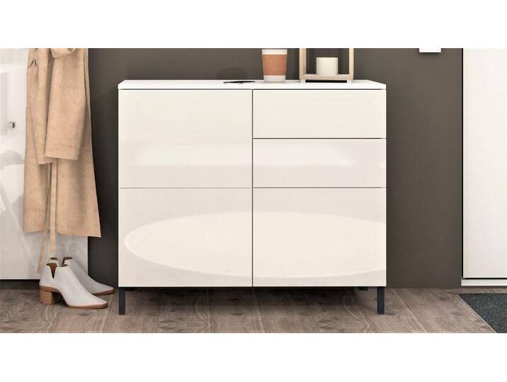 Kommode BORCHARDT MÖBEL Haama , weiß (weiß hochglanz), B:93cm H:80cm T:35cm, Spanplatte, Sideboards, Breite 93 cm von BAUR