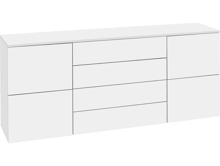 Kommode BORCHARDT MÖBEL Rova , weiß (weiß matt), B:166cm H:72cm T:35cm, Spanplatte, Sideboards, Breite 166 cm von BAUR