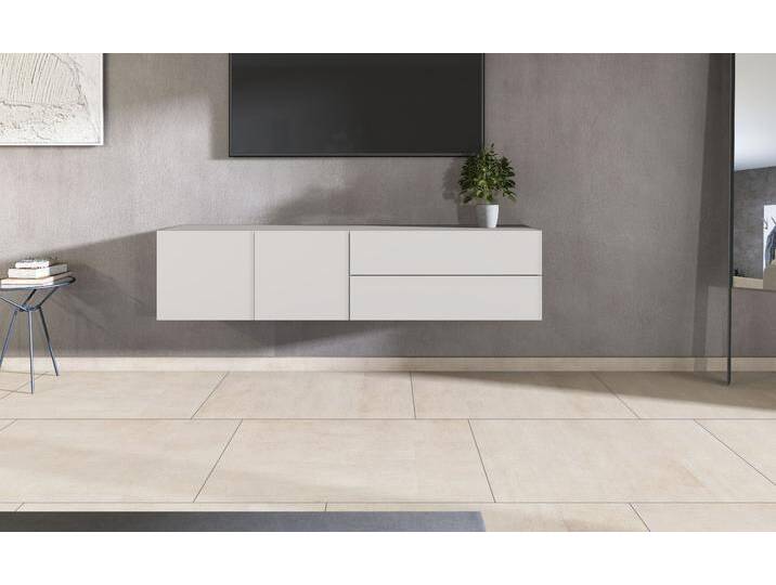 Lowboard BORCHARDT MÖBEL Sophia , beige (kaschmir), B:152cm H:35cm T:35cm, Spanplatte, Sideboards, Breite 152 cm, hängend und stehend montierbar von BAUR