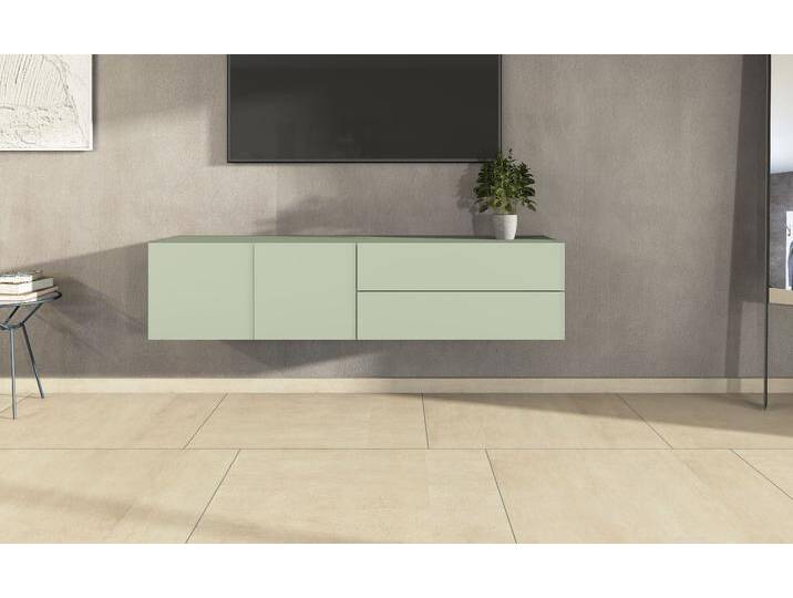 Lowboard BORCHARDT MÖBEL Sophia , grün (salbei), B:152cm H:35cm T:35cm, Spanplatte, Sideboards, Breite 152 cm, hängend und stehend montierbar von BAUR