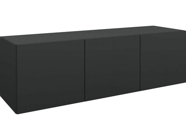 Lowboard BORCHARDT MÖBEL Vaasa , schwarz (schwarz matt), B:114cm H:35cm T:35cm, Spanplatte, Sideboards, Breite 114 cm, nur hängend von BAUR