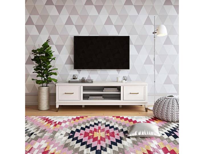 Lowboard Westerleigh , weiß, B:152cm H:19cm T:50cm, MDF, Massivholz, COSMOLIVING BY COSMOPOLITAN, Sideboards, Kommode mit 3 x Kabeldurchführungen, MDF, Breite 152 cm Lowboard Westerleigh , weiß, B:152cm H:19cm T:50cm, MDF, Massivholz, COSMOLIVING BY COSMOPOLITAN, Sideboards, Kommode mit 3 x Kabeldurchführungen, MDF, Breite 152 cm von BAUR