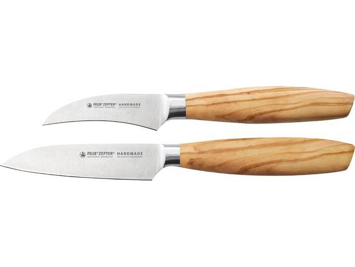 Messer-Set FELIX SOLINGEN SIZE S OLIVE , grün (natur, helloliv), Chrom-Molybdän und Vanadiumstahl, Kochmesser-Sets, Veggieset von BAUR