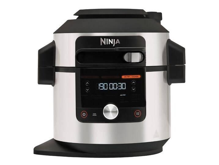 NINJA Multikocher Foodi MAX 12-in-1 SmartLid Multikocher OL650EU , silber (eh19), B:25cm H:36cm T:26cm, Küchenmaschinen von BAUR