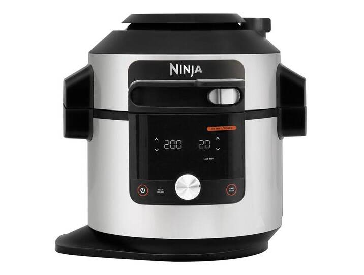 NINJA Multikocher Foodi MAX 14-in-1 SmartLid Multikocher OL750EU , grau, B:25cm H:36cm T:26cm, Küchenmaschinen von BAUR