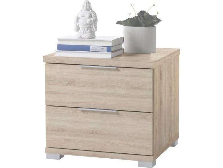 Nachtkommode SCHLAFKONTOR, braun (eiche sonoma), B:46cm H:43cm T:42cm, Holzwerkstoff, Sideboards, mit 2 Schubkästen von BAUR