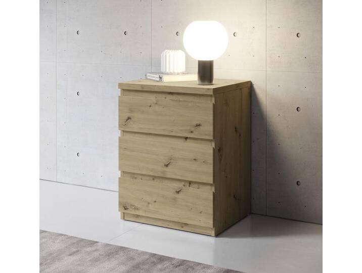 Nachtkommode SCHLAFKONTOR Olli , braun (artisan eiche), B:45cm H:61,4cm T:38cm, Spanplatte, Sideboards, Nachtkonsole von BAUR