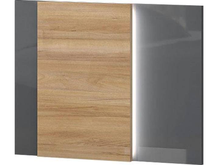 Nachtkonsole PLACES OF STYLE Onyx , grau (anthrazit, walnussfarben), B:65cm H:49cm T:5cm, Spanplatte, Sideboards, Nachtkonsole Zubehör, das am Kopfteil eines Onyx-Bettes montiert ist von BAUR