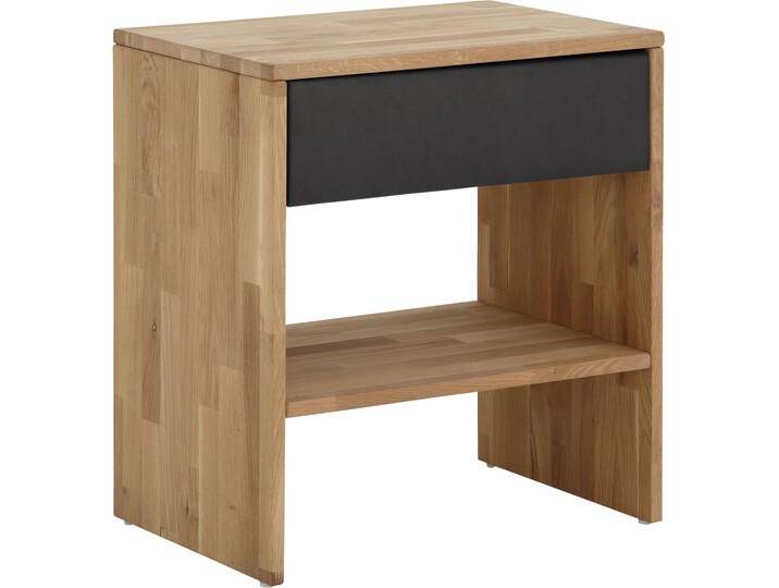 Nachttisch PLACES OF STYLE Vinton , grau (charcoal, natur, natur), B:60cm H:65,5cm T:42cm, Tische von BAUR
