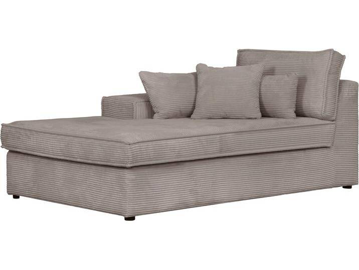 Ottomane RAUM.ID Enid , grau (taupe), B:130cm H:75cm, 100% Polyester, Sofas, einzeln stellbar oder als Teil eines Modulsofas, fester Sitzkomfort von BAUR