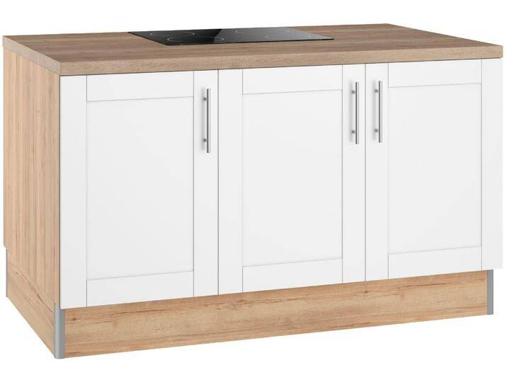 Pantryküche KOCHSTATION KS-Ahus , front: weiß matt, korpus: wildeichefarben, arbeitsplatte: eichefarben struktur, B:150cm H:90,8cm T:95cm, Komplettküchen-Sets, Singleküche, Kücheninsel, Breite 150 cm, wahlweise mit Kochfeld Pantryküche KOCHSTATION KS-Ahus , front: weiß matt, korpus: wildeichefarben, arbeitsplatte: eichefarben struktur, B:150cm H:90,8cm T:95cm, Komplettküchen-Sets, Singleküche, Kücheninsel, Breite 150 cm, wahlweise mit Kochfeld von BAUR