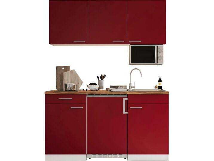 Pantryküche RESPEKTA Luis, mit Glaskeramikkochfeld, wahlweise mit Mikrowelle, Korpus Weiß , rot (küche: rot, front: rot, korpus: eiche sägerau nachbildung, arbeitsplatte: eiche sägerau nachbildung), B:150cm H:200cm T:60cm, Komplettküchen-Sets, Küchenzeile, Breite 150 cm, in exclusiver Konfiguration für OTTO Pantryküche RESPEKTA Luis, mit Glaskeramikkochfeld, wahlweise mit Mikrowelle, Korpus Weiß , rot (küche: rot, front: rot, korpus: eiche sägerau nachbildung, arbeitsplatte: eiche sägerau nachbildung), B:150cm H:200cm T:60cm, Komplettküchen-Sets, Küchenzeile, Breite 150 cm, in exclusiver Konfiguration für OTTO von BAUR