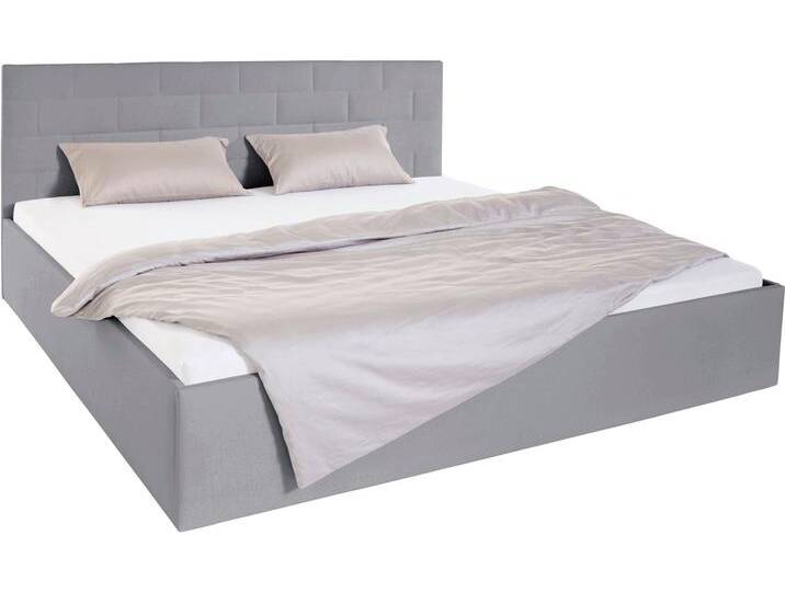 Polsterbett, grau, B:210cm H:98cm L:210cm, Bezug Bett: 100% Polyester, Bonnell-Federkernmatratze: 51% Polypropylen, 39% Polyester, 10% Baumwolle, Kaltschaummatratze: 100% Polyester, Bezug abnehm- und waschbar bis 60u00b0C, WESTFALIA SCHLAFKOMFORT, Betten, inkl. Bettkasten bei Ausführung mit Matratze Polsterbett, grau, B:210cm H:98cm L:210cm, Bezug Bett: 100% Polyester, Bonnell-Federkernmatratze: 51% Polypropylen, 39% Polyester, 10% Baumwolle, Kaltschaummatratze: 100% Polyester, Bezug abnehm- und waschbar bis 60u00b0C, WESTFALIA SCHLAFKOMFORT, Betten, inkl. Bettkasten bei Ausführung mit Matratze von BAUR