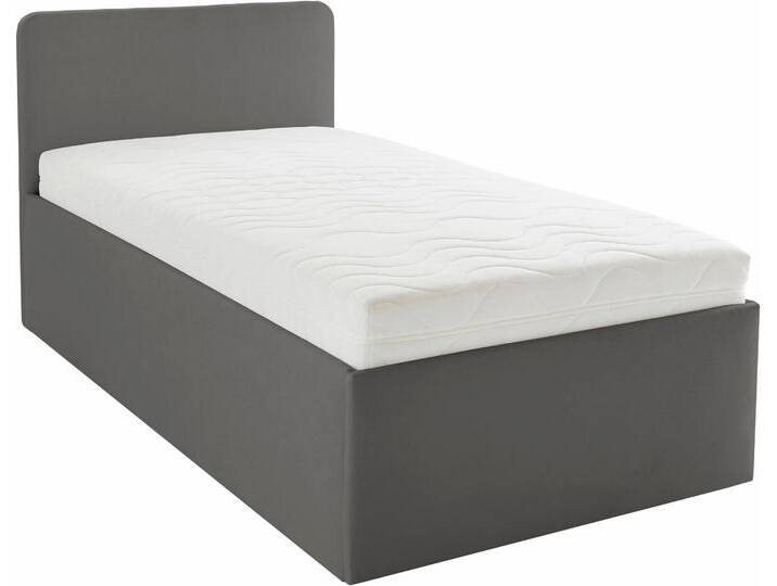Polsterbett  Davos , OTTOs Choice Topseller , grau (dunkelgrau), B:145cm H:98cm L:210cm, Bezug Bett: Microfaser (100% Polyester), Bonnell-Federkernmatratze: 51% Polypropylen, 39% Polyester und 10% Baumwolle, Kaltschaummatratze: 100% Polyester, Bezug abnehm- und waschbar bis 60u00b0C, WESTFALIA SCHLAFKOMFORT, Betten, inkl. Bettkasten bei Ausführung mit Matratze von BAUR