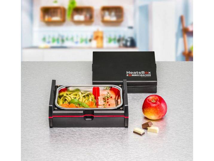 ROMMELSBACHER Elektrische Lunchbox HEATSBOX HB 100 , schwarz, B/H/L: 18cm x 0,75cm x 22,3cm, Lebensmittelaufbewahrungsbehälter ROMMELSBACHER Elektrische Lunchbox HEATSBOX HB 100 , schwarz, B/H/L: 18cm x 0,75cm x 22,3cm, Lebensmittelaufbewahrungsbehälter von BAUR