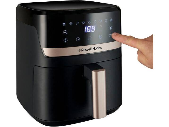 RUSSELL HOBBS Heissluftfritteuse 27620-56 SatisFry, 5L , schwarz, B:28cm H:30,5cm T:36,1cm, Fritteusen, Airfryer–wenig oder kein Öl erforderlich, 9 Programme, 5,5 L von BAUR