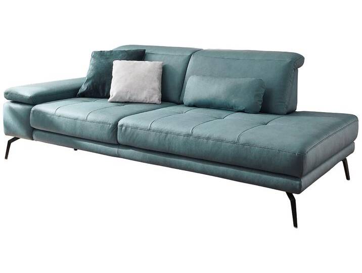 Recamiere DIE PLANBAR MP-IN20126 optional mit Drehsitzfunktion , blau (aqua), B:230cm H:82cm T:115cm, 100% Polyester, Sofas, Inkl. Kopfteilverstellung, Federkern oder Kaltschaumpolsterung von BAUR