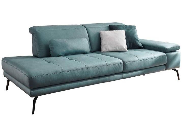 Recamiere DIE PLANBAR MP-IN20126 optional mit Drehsitzfunktion , blau (aqua), B:230cm H:82cm T:115cm, 100% Polyester, Sofas, Inkl. Kopfteilverstellung, Federkern oder Kaltschaumpolsterung von BAUR