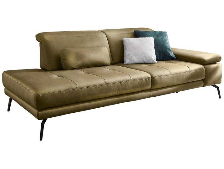 Recamiere DIE PLANBAR MP-IN20126 optional mit Drehsitzfunktion , grün (moos), B:230cm H:82cm T:115cm, 100% Polyester, Sofas, Inkl. Kopfteilverstellung, Federkern oder Kaltschaumpolsterung von BAUR