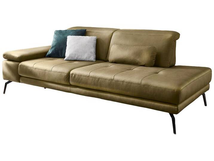 Recamiere DIE PLANBAR MP-IN20126 optional mit Drehsitzfunktion , grün (moos), B:230cm H:82cm T:115cm, 100% Polyester, Sofas, Inkl. Kopfteilverstellung, Federkern oder Kaltschaumpolsterung von BAUR
