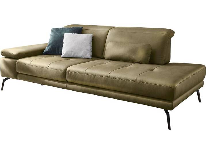 Recamiere DIE PLANBAR MP-IN20126 optional mit Drehsitzfunktion , grün (moos), B:230cm H:82cm T:115cm, 100% Polyester, Sofas, Inkl. Kopfteilverstellung, Federkern oder Kaltschaumpolsterung von BAUR