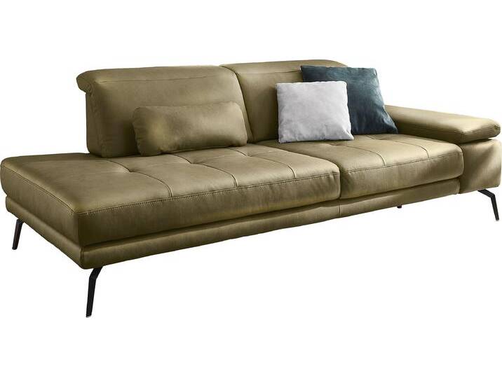 Recamiere DIE PLANBAR MP-IN20126 optional mit Drehsitzfunktion , grün (moos), B:230cm H:82cm T:115cm, 100% Polyester, Sofas, Inkl. Kopfteilverstellung, Federkern oder Kaltschaumpolsterung von BAUR