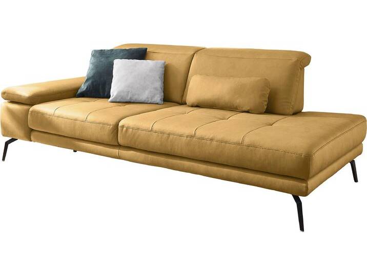 Recamiere DIE PLANBAR MP-IN20126 optional mit Drehsitzfunktion , weiß (vanilla), B:230cm H:82cm T:115cm, 100% Polyester, Sofas, Inkl. Kopfteilverstellung, Federkern oder Kaltschaumpolsterung von BAUR