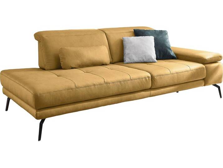 Recamiere DIE PLANBAR MP-IN20126 optional mit Drehsitzfunktion , weiß (vanilla), B:230cm H:82cm T:115cm, 100% Polyester, Sofas, Inkl. Kopfteilverstellung, Federkern oder Kaltschaumpolsterung von BAUR