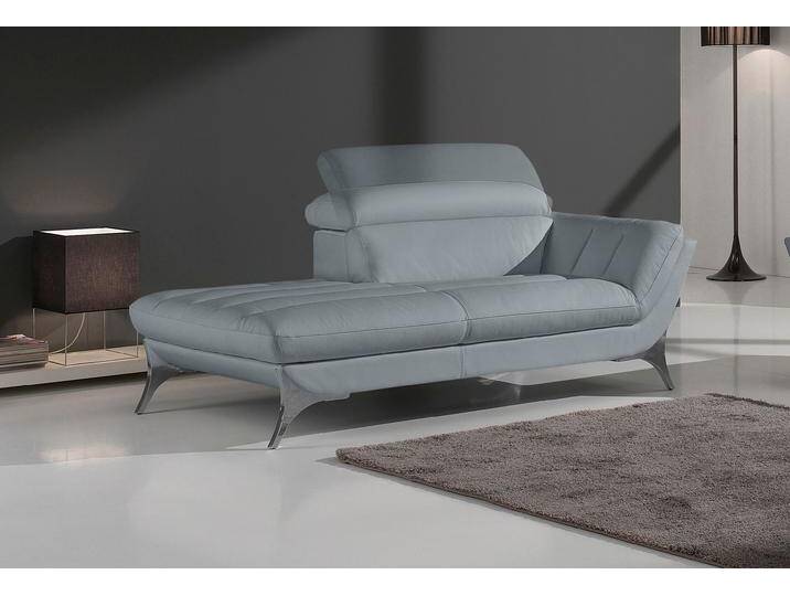 Recamiere EGOITALIANO Sueli, extravagantes Design und erstklassiger Sitzkomfort , blau (himmel), B:180cm H:100cm T:110cm, Leder u00bbNUVOLEu00ab (Echtes Rindsleder). Halbnatürliches, halbnarbiges Rindsleder mit einer natürlichen Körnung von 1, 2 bis 1, 4 mm. Dieses Leder hat eine weiche, wachsartige Hand mit mattem Aussehen und einem Wolkeneffekt. Es handelt sich um ein Naturleder, das die ursprünglichen Eigenschaften der Lederhäute nicht verändert. Das Vorhandensein von verheilten Narben, Körnungsunterschiede, Falten, Adern, Unterschiede in den Farbtönen und andere Spuren, die die Natur auf diesen Fellen hinterlassen hat, sind ein Beweis für die absolute Echtheit und das Zeugnis ihres großen Wertes. Leder u00bbBACIOu00ab (echtes Rindsleder). Halbnarbiges Naturleder mit einer Dicke von 1, 6-1, 8 mm. BACIO hat eine weiche und wachsartige Hand mit halb undurchsichtigem Aussehen. Es handelt sich um ein Naturleder, das die ursprünglichen Eigenschaften der Lederhäute nicht verändert. Das Vorhandensein von verheilten Narben, Körnungsunterschiede, Falten, Adern, Unterschiede in den Farbtönen und andere Spuren, die die Natur auf diesen Fellen hinterlassen hat, sind ein Beweis für die absolute Echtheit und das Zeugnis ihres großen Wertes. Leder u00bbCAREZZAu00ab (Rindsleder). Halbnarbiges Naturleder mit einer Dicke von 1, 2-1, 4 mm. Es hat eine weiche und wachsartige Hand mit halb undurchsichtigem Aussehen. CAREZZA ist ein Naturleder, das die ursprünglichen Eigenschaften der Mäntel nicht verändert. Das Vorhandensein von verheilten Narben, Körnungsunterschiede, Falten, Adern, Unterschiede in den Farbtönen und andere Spuren, die die Natur auf diesen Fellen hinterlassen hat, sind ein Beweis für die absolute Echtheit und das Zeugnis ihres großen Wertes., Sofas, Solitärmöbel, hochwertiger Lederbezug, inklusive Kopfteilverstellung von BAUR