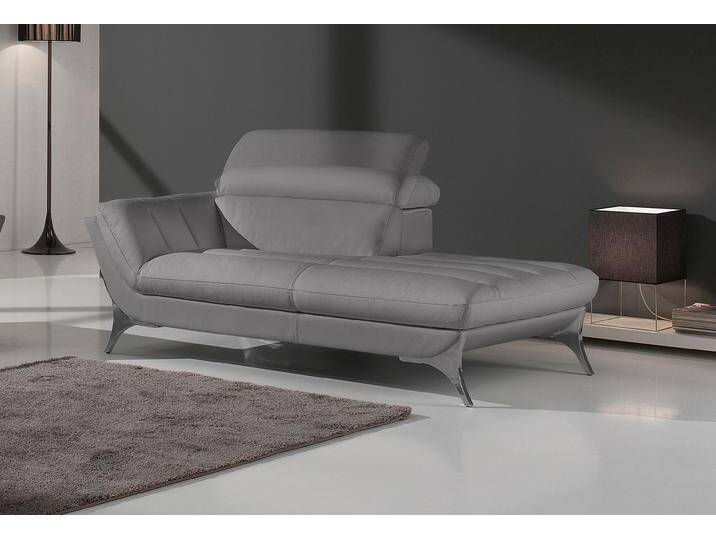Recamiere EGOITALIANO Sueli, extravagantes Design und erstklassiger Sitzkomfort , grau (stahl), B:180cm H:100cm T:110cm, Leder u00bbNUVOLEu00ab (Echtes Rindsleder). Halbnatürliches, halbnarbiges Rindsleder mit einer natürlichen Körnung von 1, 2 bis 1, 4 mm. Dieses Leder hat eine weiche, wachsartige Hand mit mattem Aussehen und einem Wolkeneffekt. Es handelt sich um ein Naturleder, das die ursprünglichen Eigenschaften der Lederhäute nicht verändert. Das Vorhandensein von verheilten Narben, Körnungsunterschiede, Falten, Adern, Unterschiede in den Farbtönen und andere Spuren, die die Natur auf diesen Fellen hinterlassen hat, sind ein Beweis für die absolute Echtheit und das Zeugnis ihres großen Wertes. Leder u00bbBACIOu00ab (echtes Rindsleder). Halbnarbiges Naturleder mit einer Dicke von 1, 6-1, 8 mm. BACIO hat eine weiche und wachsartige Hand mit halb undurchsichtigem Aussehen. Es handelt sich um ein Naturleder, das die ursprünglichen Eigenschaften der Lederhäute nicht verändert. Das Vorhandensein von verheilten Narben, Körnungsunterschiede, Falten, Adern, Unterschiede in den Farbtönen und andere Spuren, die die Natur auf diesen Fellen hinterlassen hat, sind ein Beweis für die absolute Echtheit und das Zeugnis ihres großen Wertes. Leder u00bbCAREZZAu00ab (Rindsleder). Halbnarbiges Naturleder mit einer Dicke von 1, 2-1, 4 mm. Es hat eine weiche und wachsartige Hand mit halb undurchsichtigem Aussehen. CAREZZA ist ein Naturleder, das die ursprünglichen Eigenschaften der Mäntel nicht verändert. Das Vorhandensein von verheilten Narben, Körnungsunterschiede, Falten, Adern, Unterschiede in den Farbtönen und andere Spuren, die die Natur auf diesen Fellen hinterlassen hat, sind ein Beweis für die absolute Echtheit und das Zeugnis ihres großen Wertes., Sofas, Solitärmöbel, hochwertiger Lederbezug, inklusive Kopfteilverstellung von BAUR