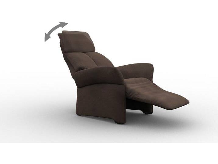 Relaxsessel ALINA Savin , braun (dunkelbraun xbo 4), B:84cm H:114cm T:90cm, Struktur fein XBO (100% Polyester), Sessel, in Größe L, Liegefläche 185cm, verstellbar, optional mit Aufstehhilfe von BAUR