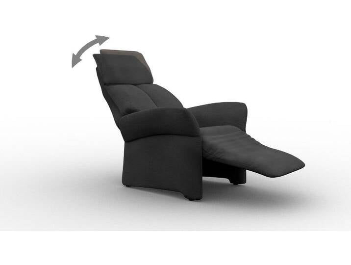 Relaxsessel ALINA Savin , schwarz (schwarz xbo 10), B:84cm H:114cm T:90cm, Struktur fein XBO (100% Polyester), Sessel, in Größe L, Liegefläche 185cm, verstellbar, optional mit Aufstehhilfe von BAUR