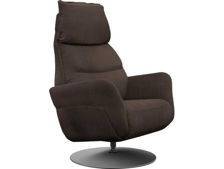 Relaxsessel ALINA Thimo , braun (dunkelbraun xbo 4), B:84cm H:114cm T:88cm, Struktur fein XBO (100% Polyester), Sessel, in Größe M, Liegefläche 180cm, verstellbar, optional mit Aufstehhilfe von BAUR