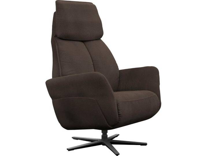 Relaxsessel ALINA Thimo , braun (dunkelbraun xbo 4), B:84cm H:114cm T:88cm, Struktur fein XBO (100% Polyester), Sessel, in Größe M, Liegefläche 180cm, verstellbar, optional mit Aufstehhilfe von BAUR