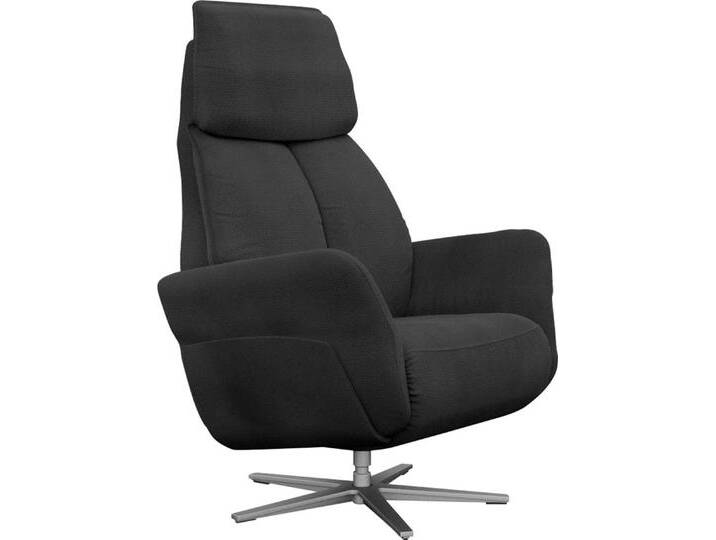 Relaxsessel ALINA Thimo , schwarz (schwarz xbo 10), B:84cm H:117cm T:90cm, Struktur fein XBO (100% Polyester), Sessel, in Größe L, Liegefläche 185cm, verstellbar, optional mit Aufstehhilfe von BAUR