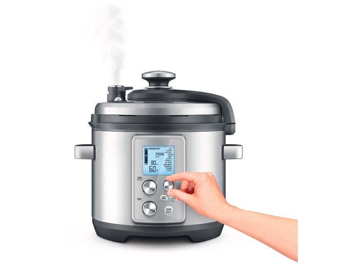 SAGE Dampfgarer SPR700BSS the Fast Slow Pro , silber (brushed stainless steel (edelstahl)), B:32,3cm H:34,3cm T:34,8cm, Dampfgarer von BAUR
