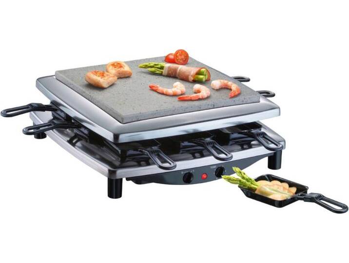 STEBA Raclette RC 3 plus chrom , silber (chrom), B:36cm H:14cm T:36cm, Raclettes von BAUR