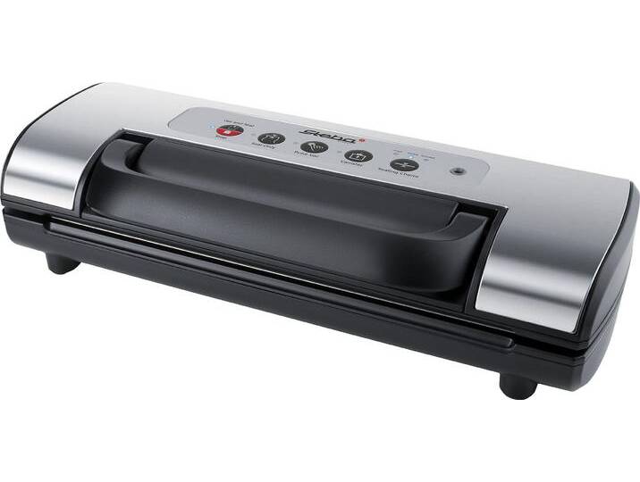 STEBA Vakuumierer VK 12 DOUBLE SEAL , schwarz (edelstahlfarben, schwarz), B:40cm H:10cm T:18,5cm, Vakuumierer von BAUR