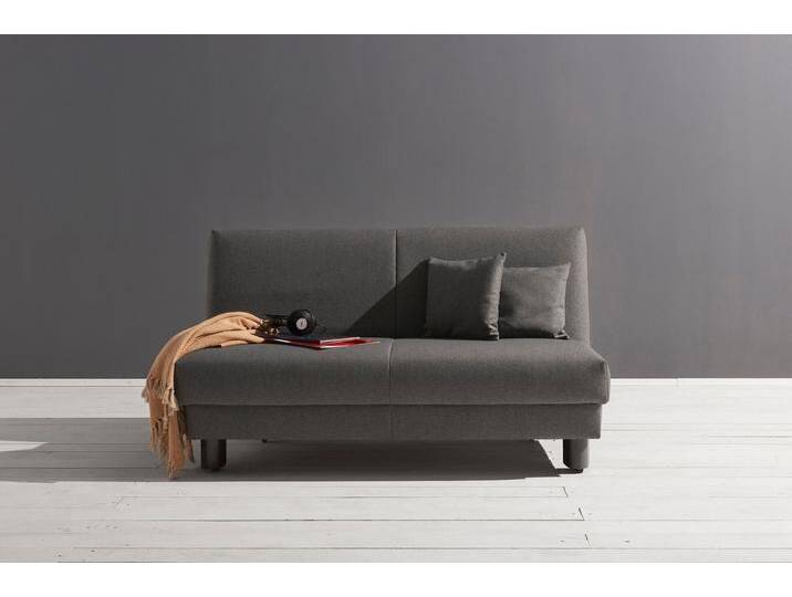 Schlafsofa ELL + ELL Enny , grau, B:180cm T:100cm, Sofas, Breite 180 cm, Liegehöhe 45 cm, Füße schwarz Schlafsofa ELL + ELL Enny , grau, B:180cm T:100cm, Sofas, Breite 180 cm, Liegehöhe 45 cm, Füße schwarz von BAUR