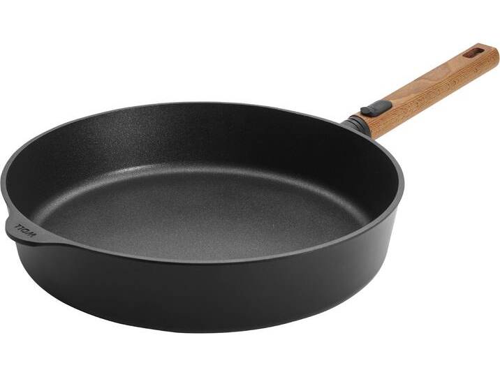 Schmorpfanne WOLL MADE IN GERMANY Eco Logic QXR , schwarz, natur, H:7cm Ø:32cm, Pfannen von BAUR