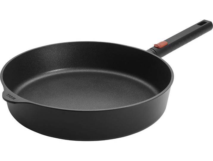 Schmorpfanne WOLL MADE IN GERMANY Eco Logic QXR , schwarz, H:7cm Ø:32cm, Pfannen von BAUR