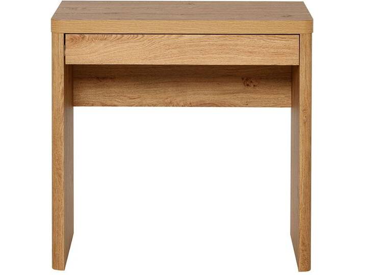 Schreibtisch JAHNKE CU-LIBRE 80 , braun (montana eiche), B:79cm H:76cm T:44cm, Tische, Schreib-oder Konsolentisch mit Schublade, Breite ca. 79 cm von BAUR